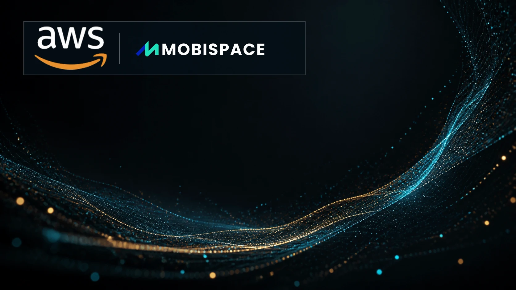 AWSとMobispaceのロゴを配したフィジカルAIのキービジュアル